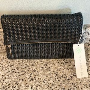 NWT The Impeccable Pig Black Foldable Clutch